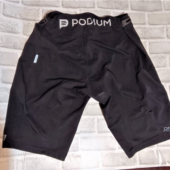 DNA Cycling Shorts Podium Unisex L Black Italy 9.5" Inseam DNA Cycling adjustabl - Picture 5 of 12